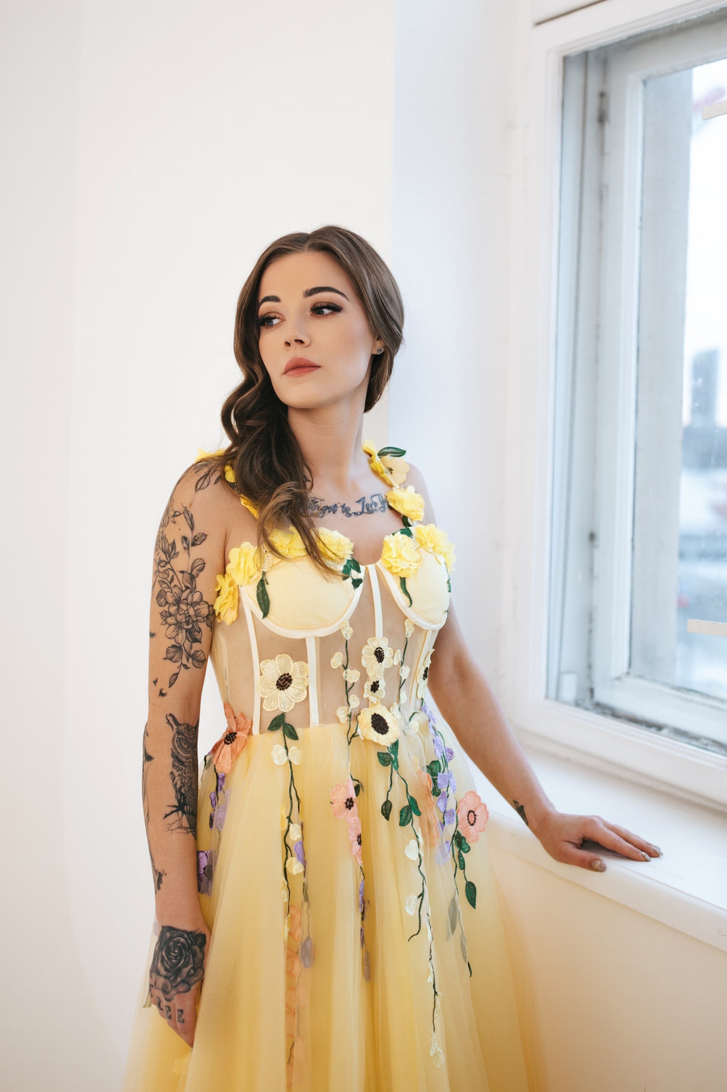 Spring Flowers Midi Dress