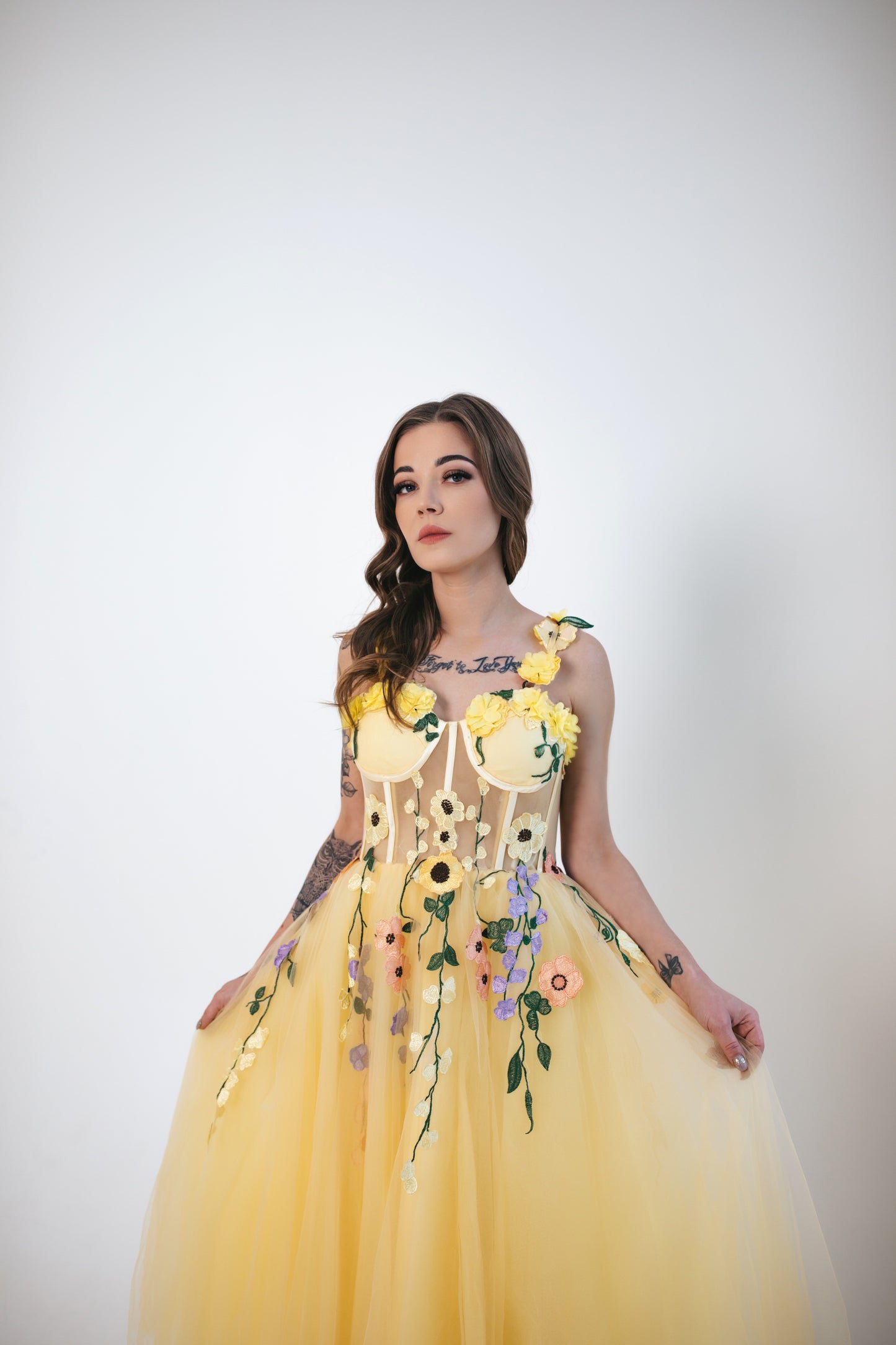 Spring Flowers Midi Dress
