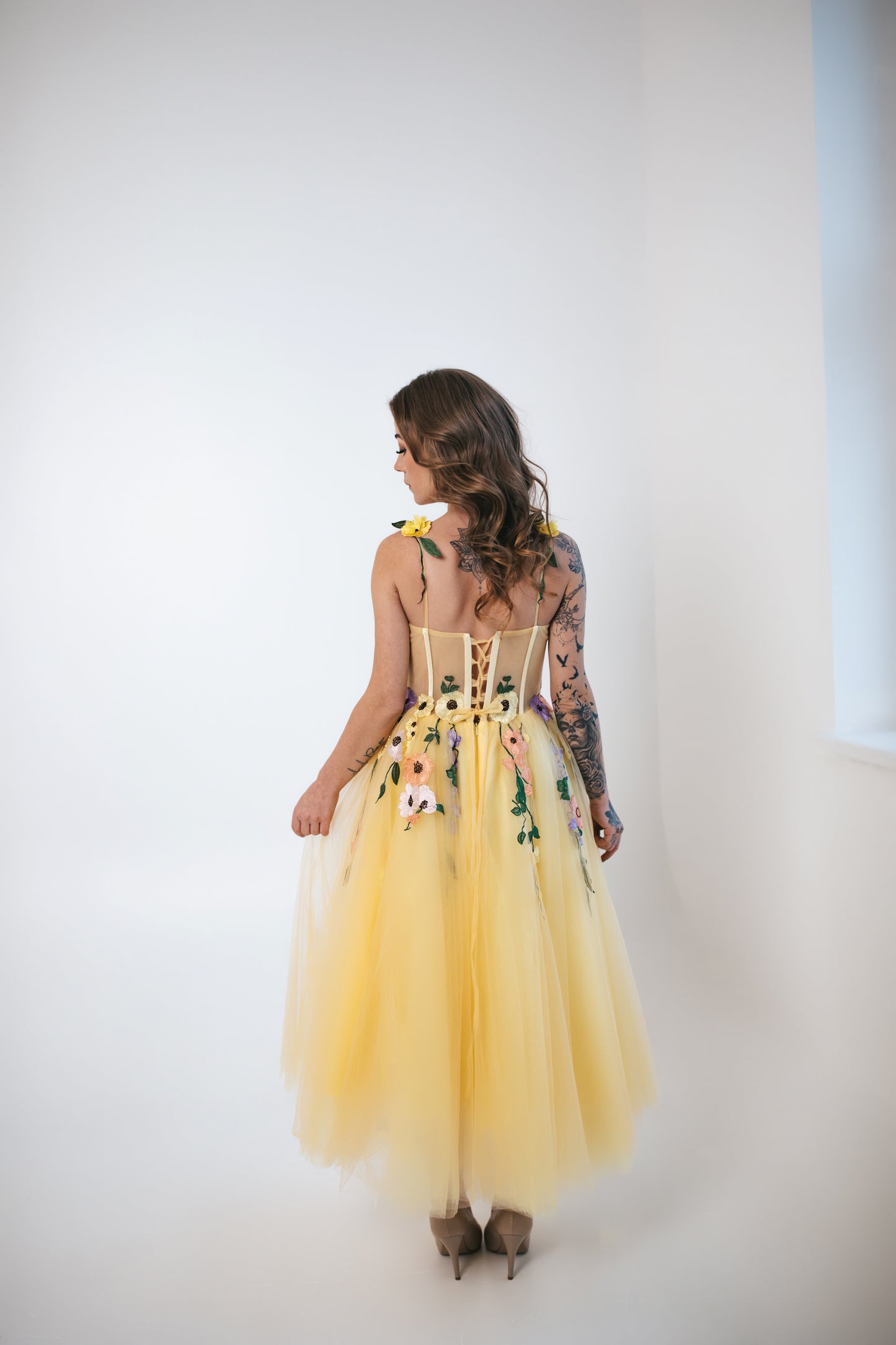 Spring Flowers Midi Dress