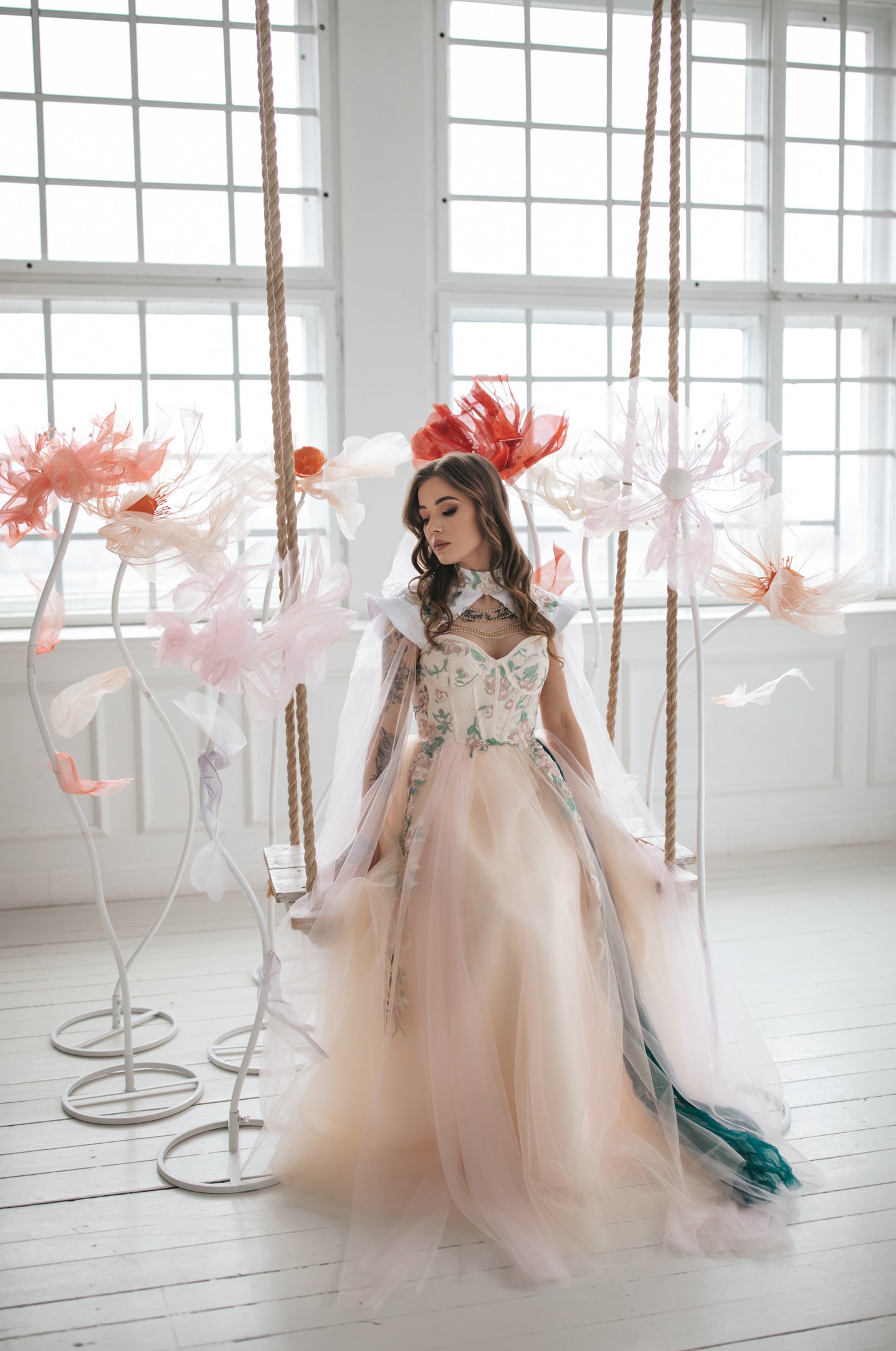 Romantic Floral Fairy Gown