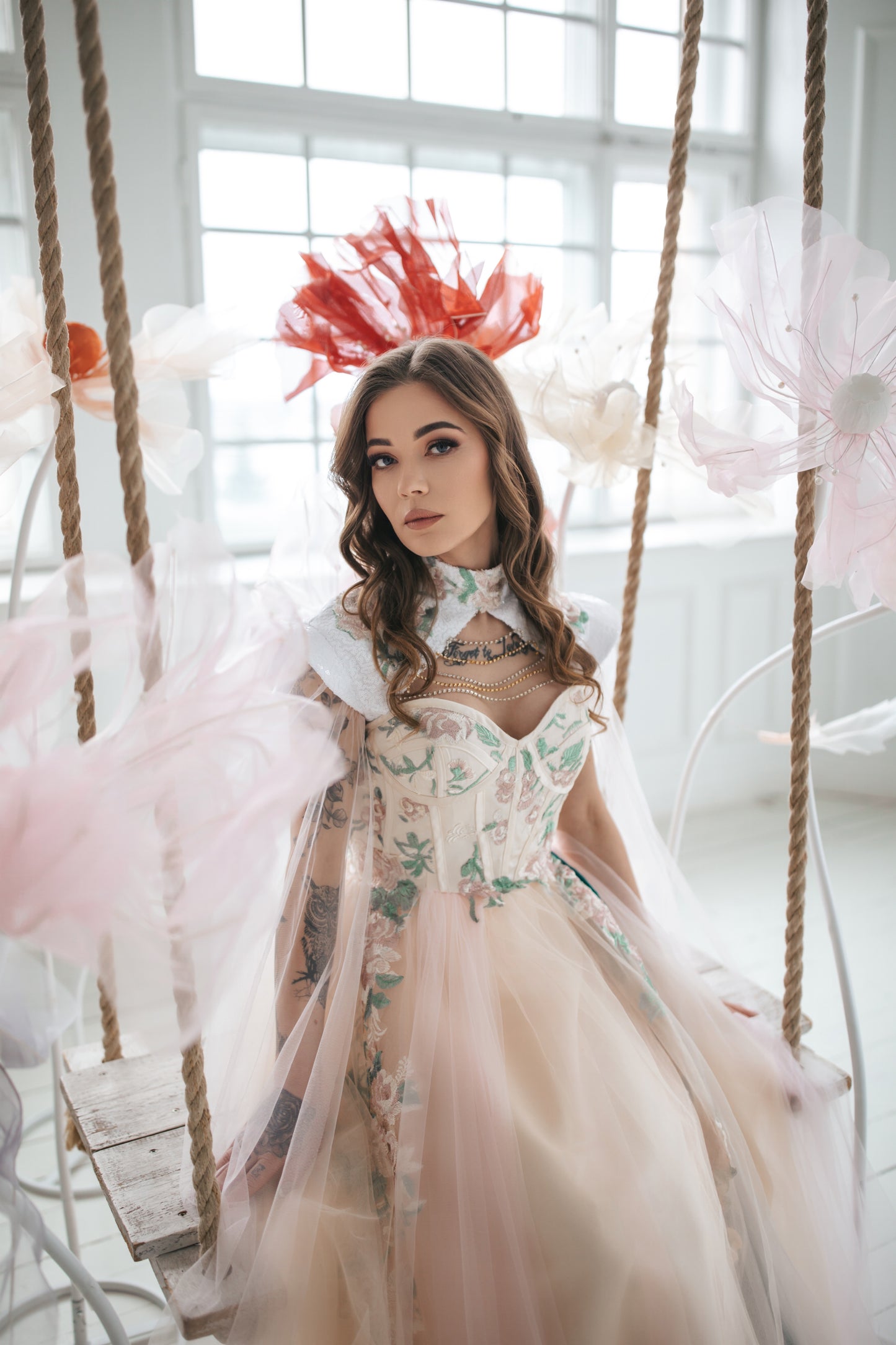 Romantic Floral Fairy Gown