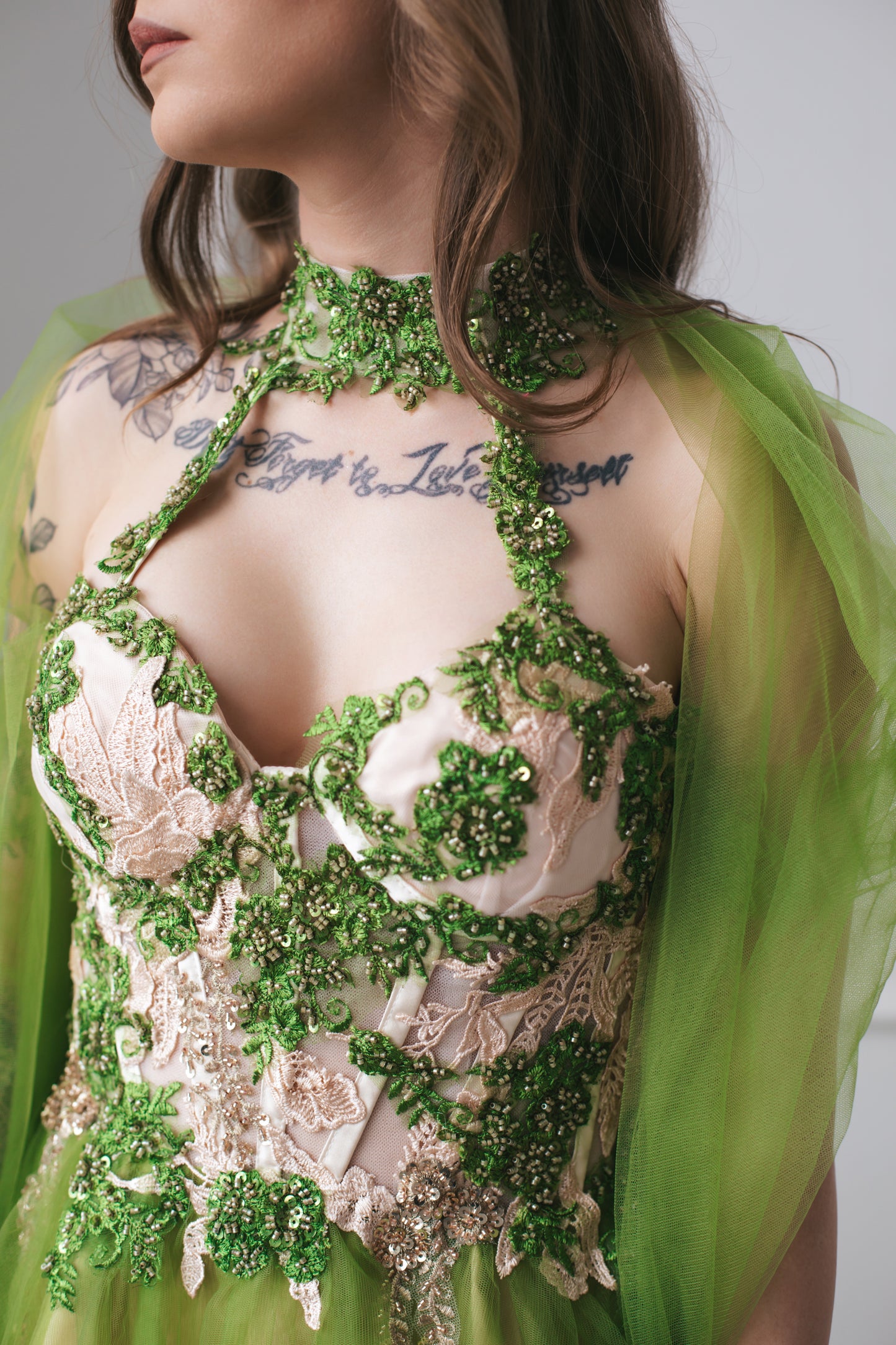 Forest Fairy Green Tulle Gown