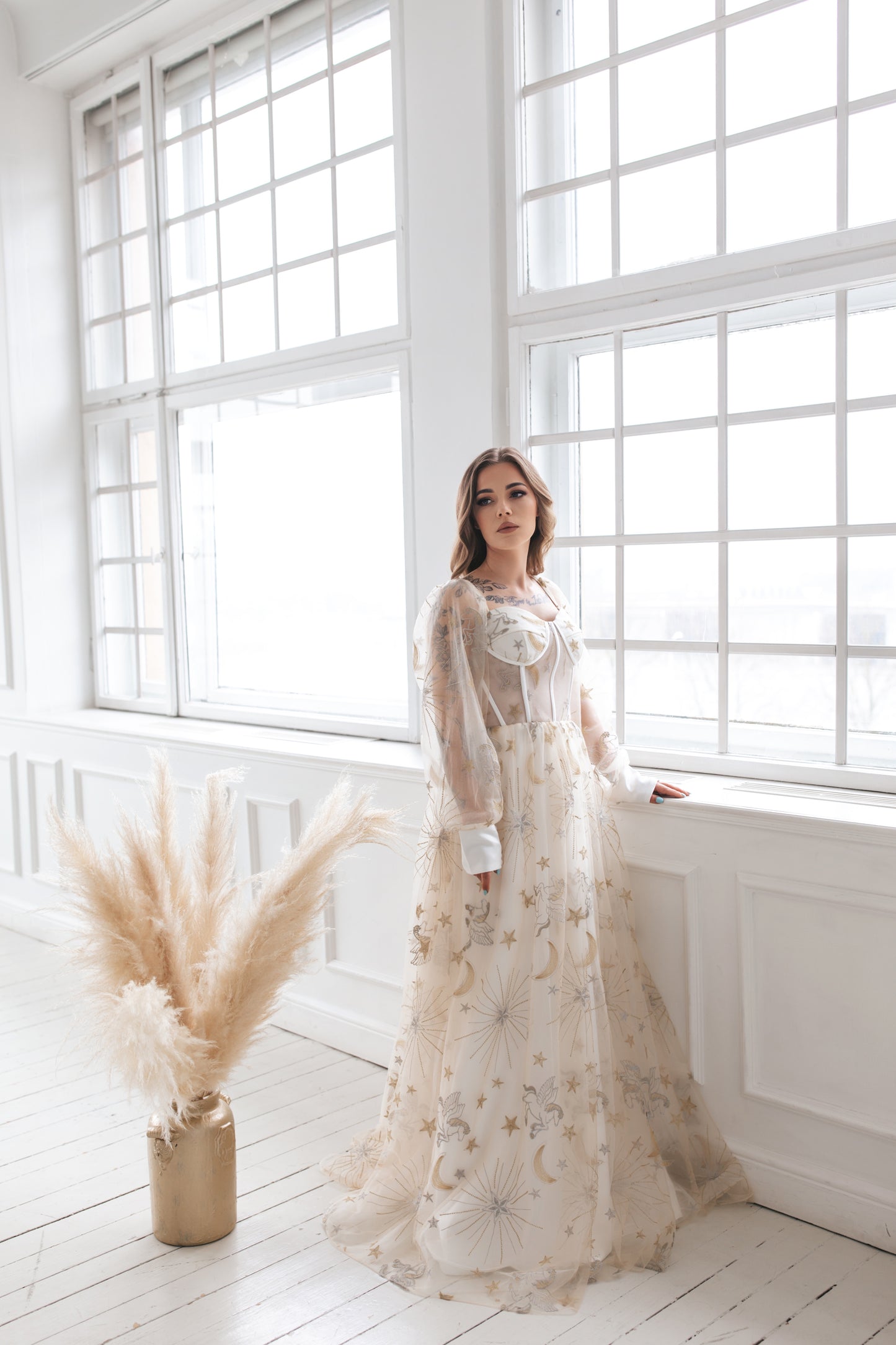 Celestial Gown With Stars