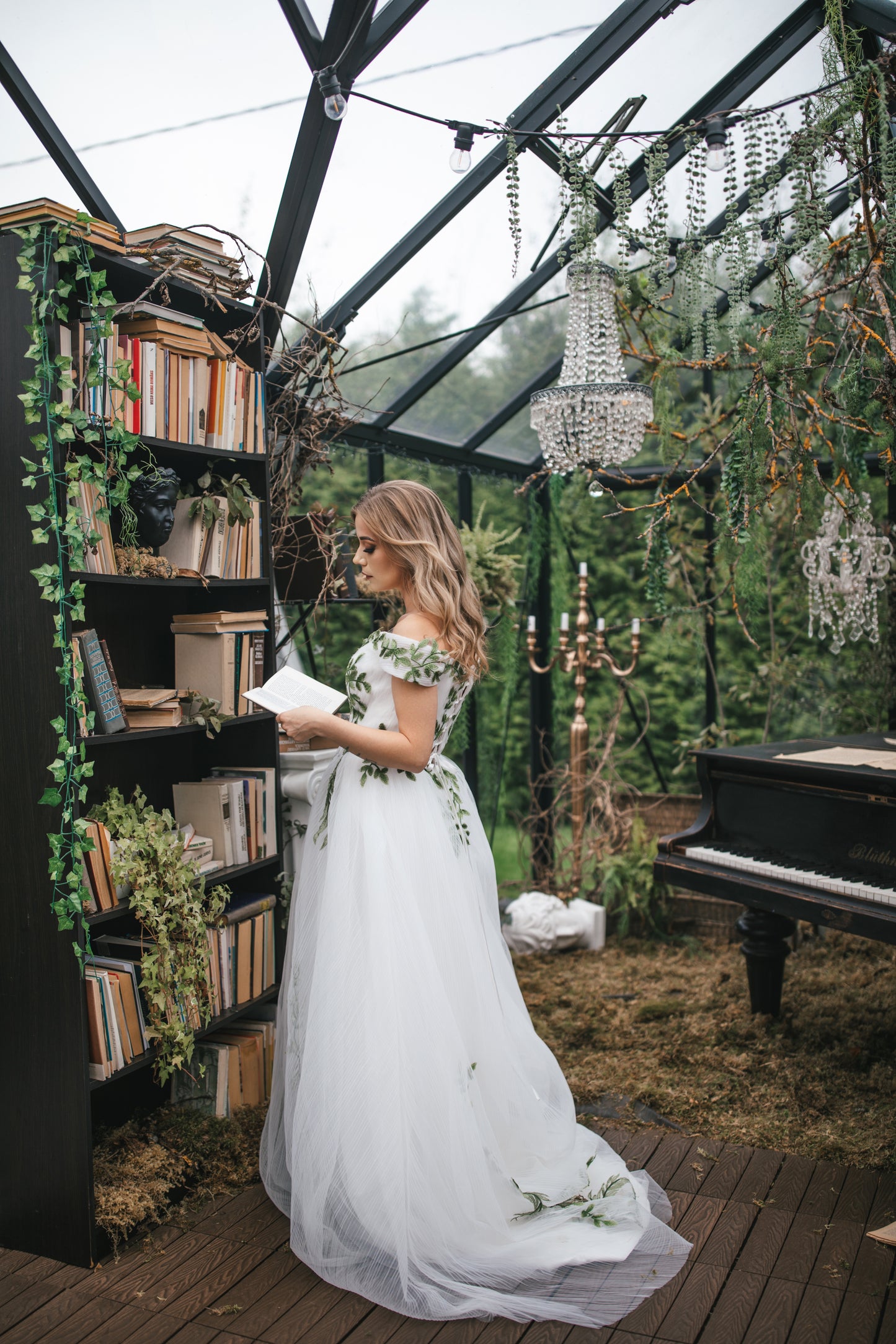 Forest Fairy Gown With Leaves