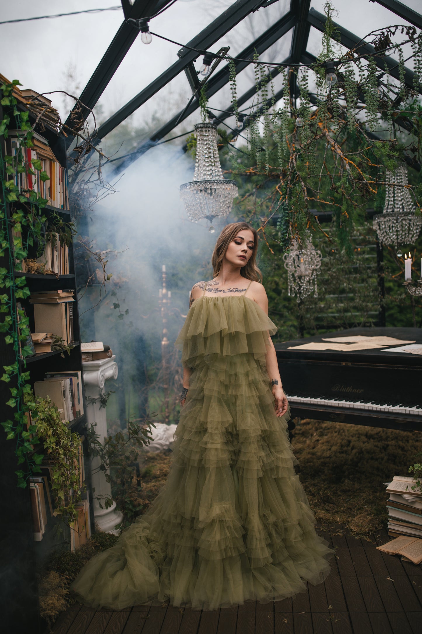 Green Forest Fairy Gown