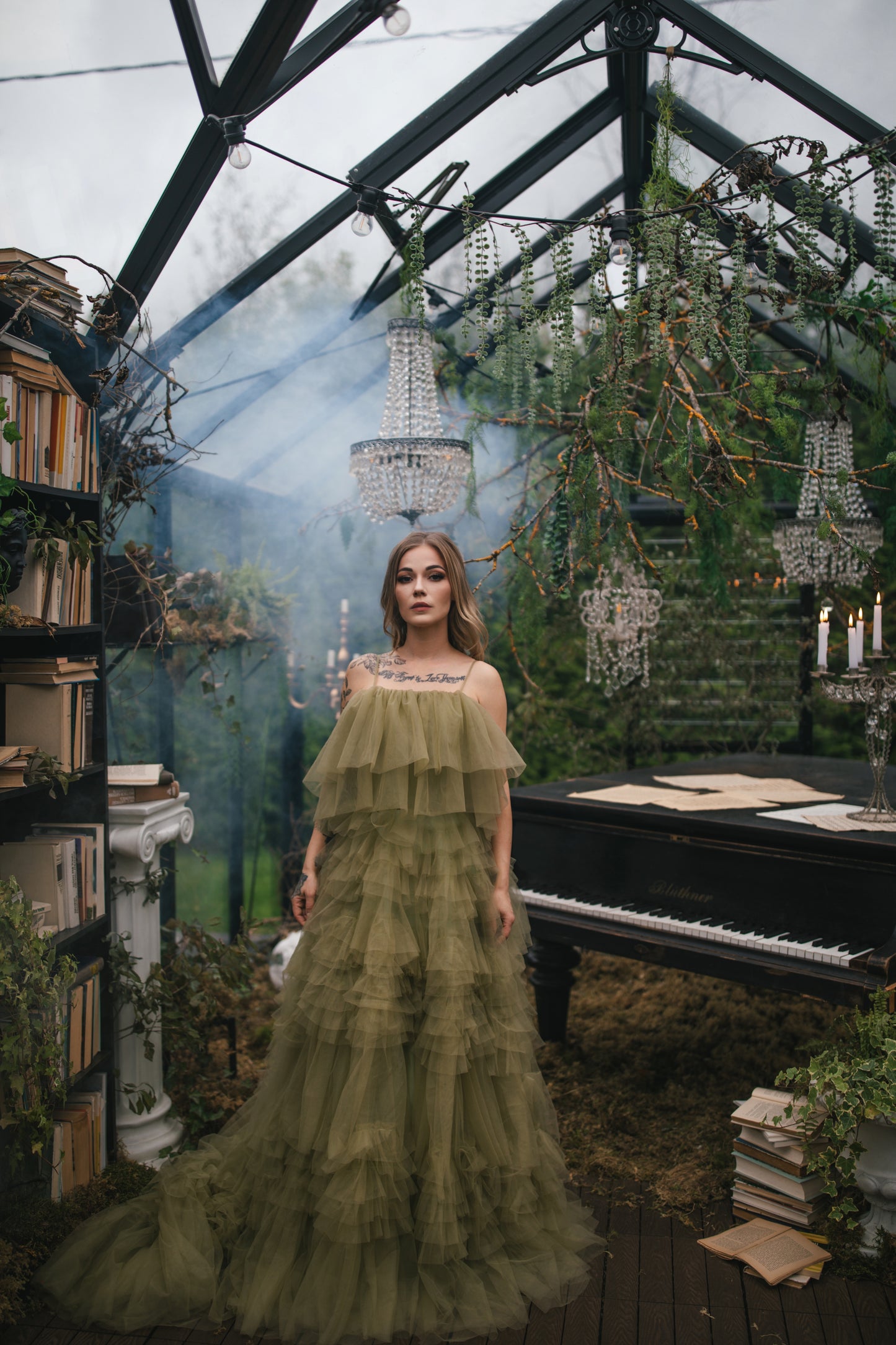 Green Forest Fairy Gown