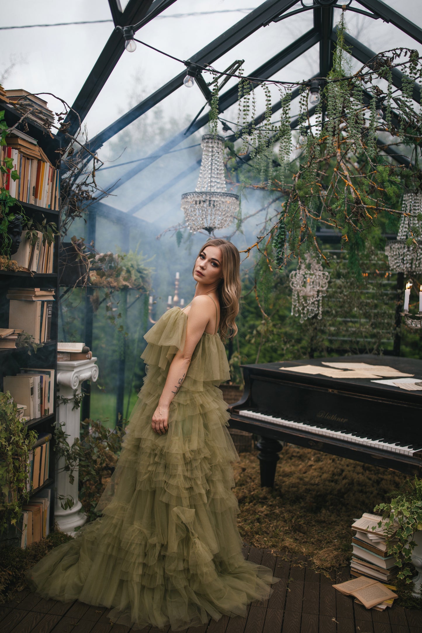 Green Forest Fairy Gown