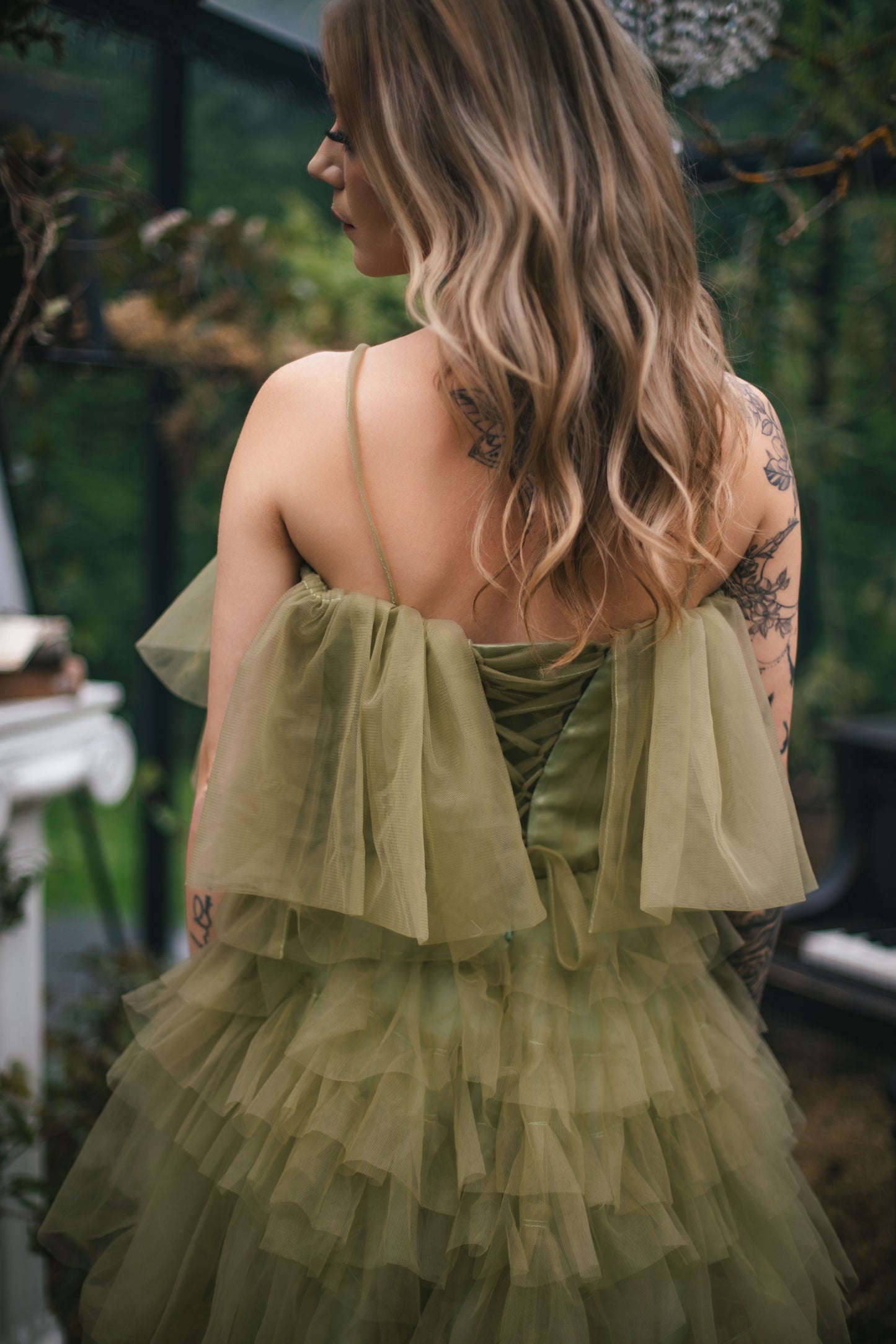 Green Forest Fairy Gown