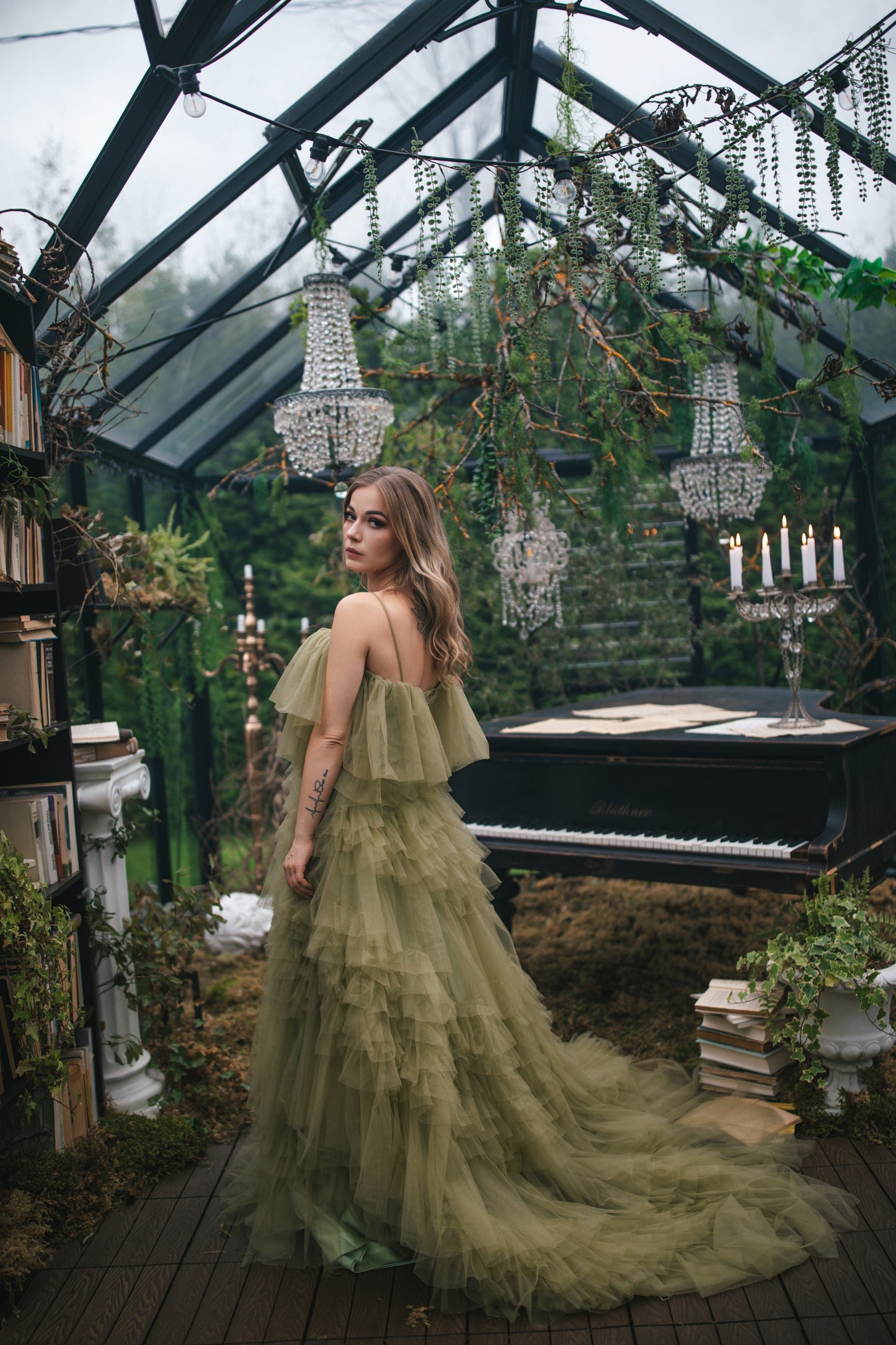 Green Forest Fairy Gown