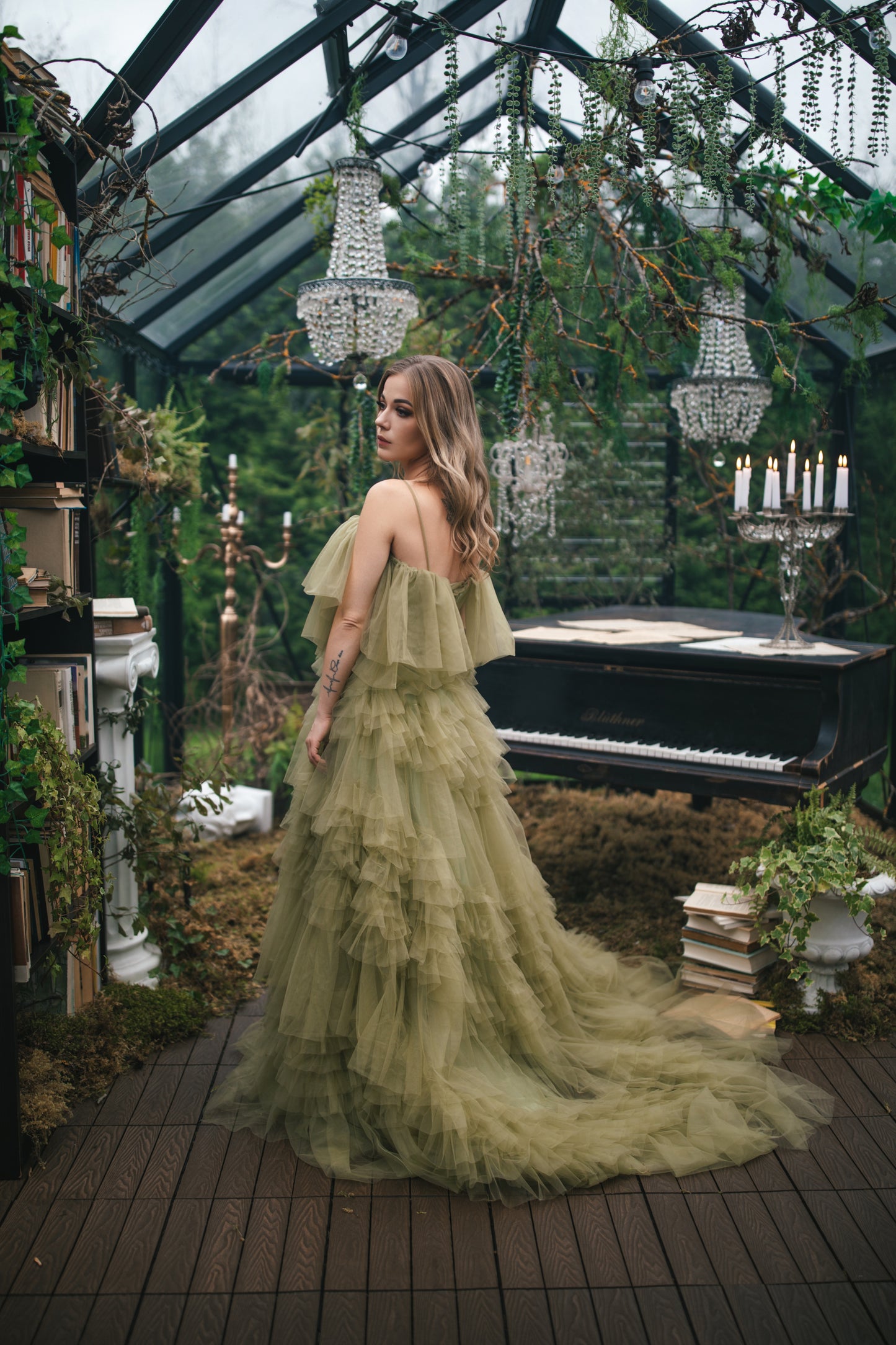 Green Forest Fairy Gown