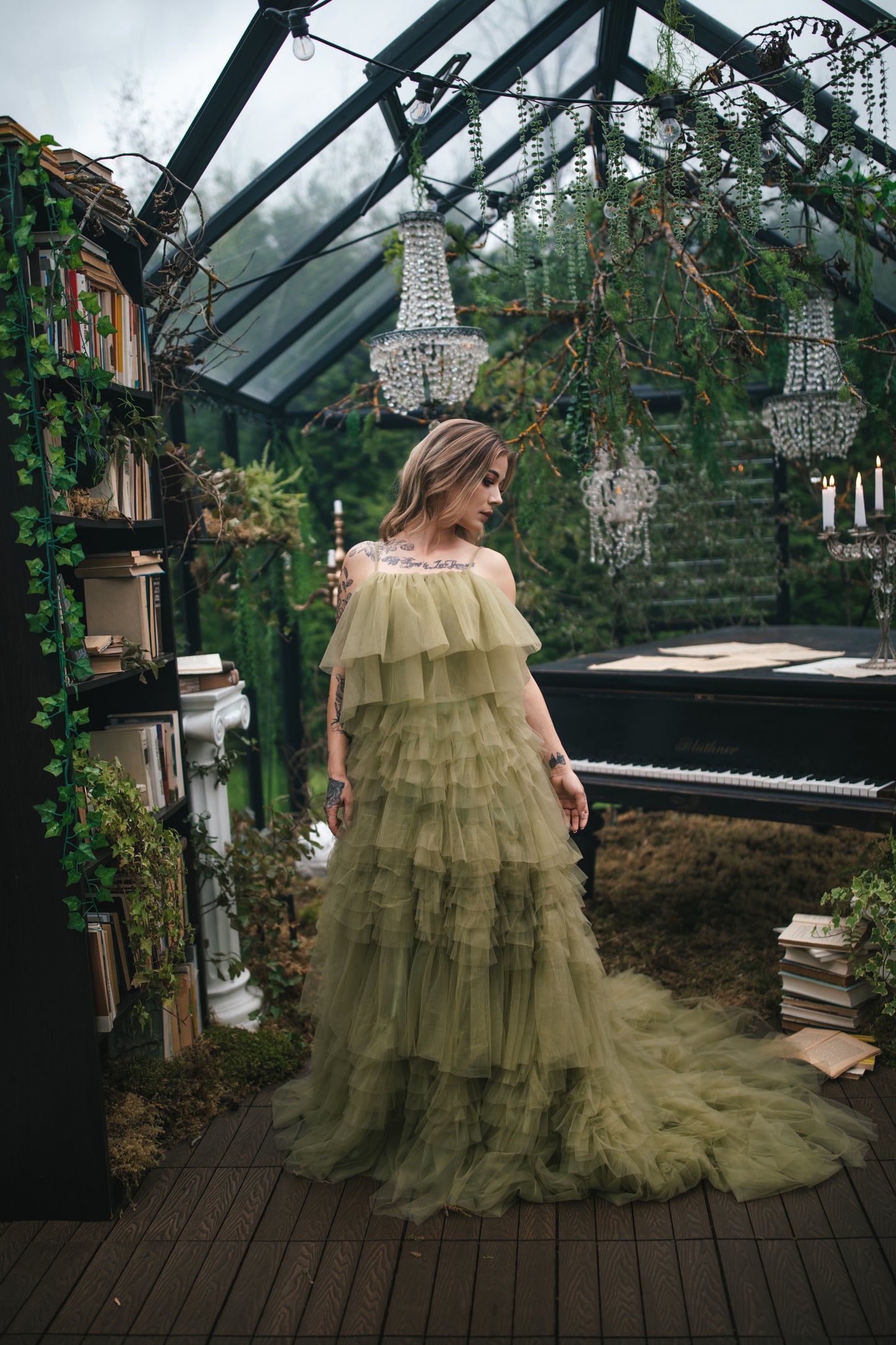 Green Forest Fairy Gown