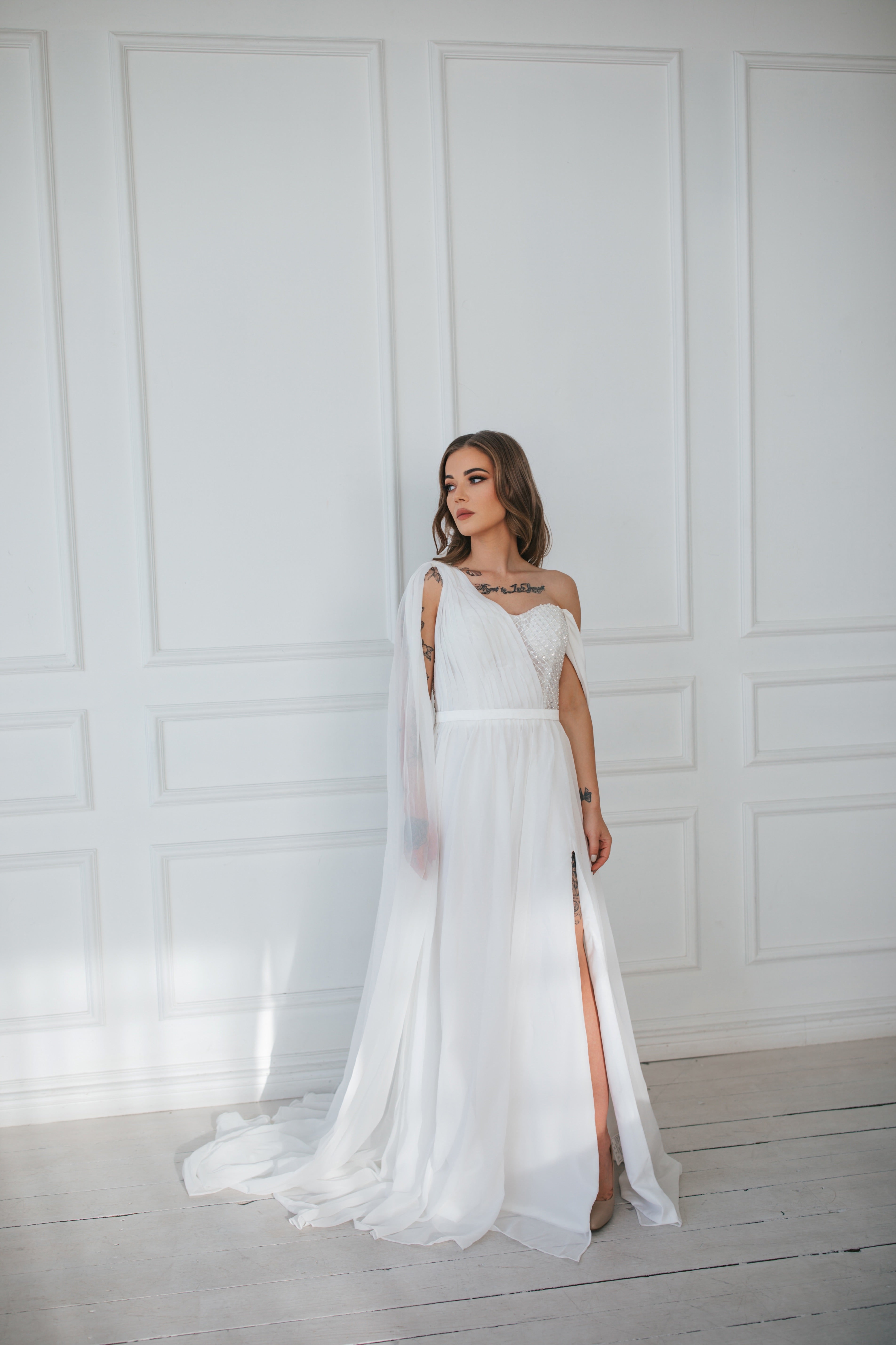Goddess Beach Wedding Dress – Dreamydresshouse
