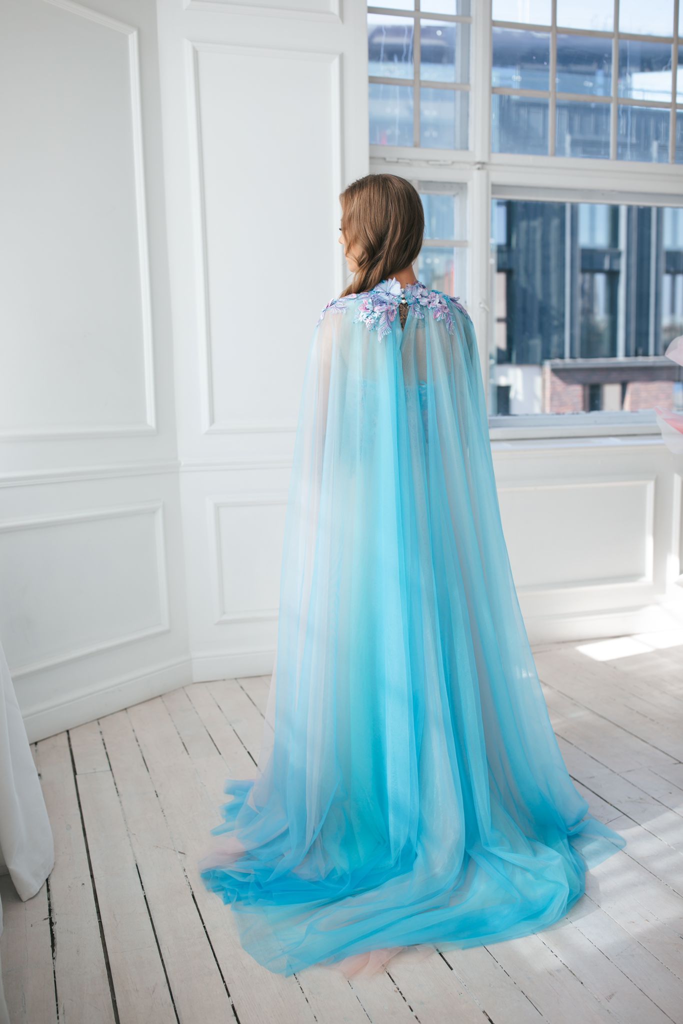 Colourful Fairy Gown With Flowers