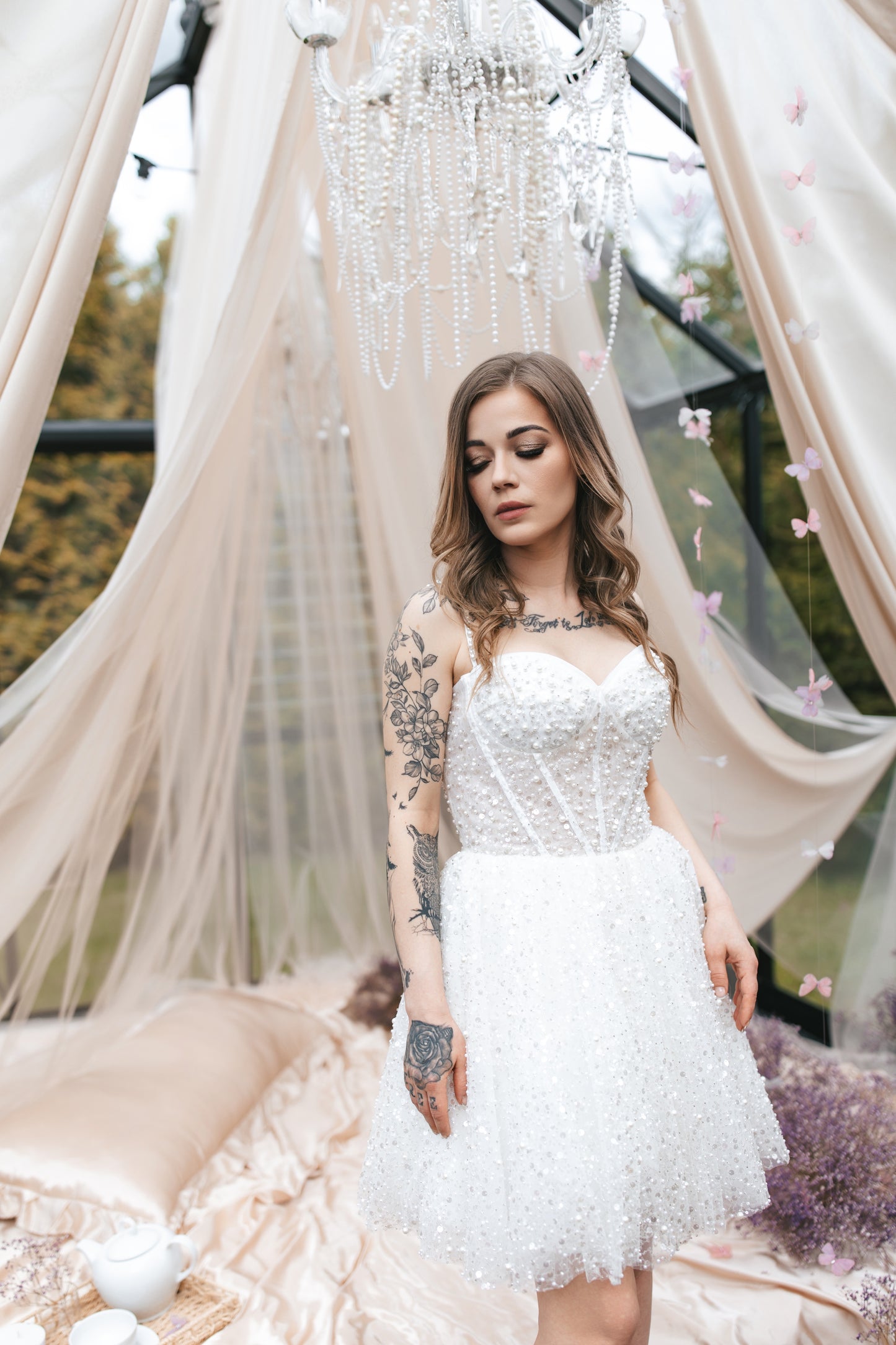 Diamond Dust Mini Gown