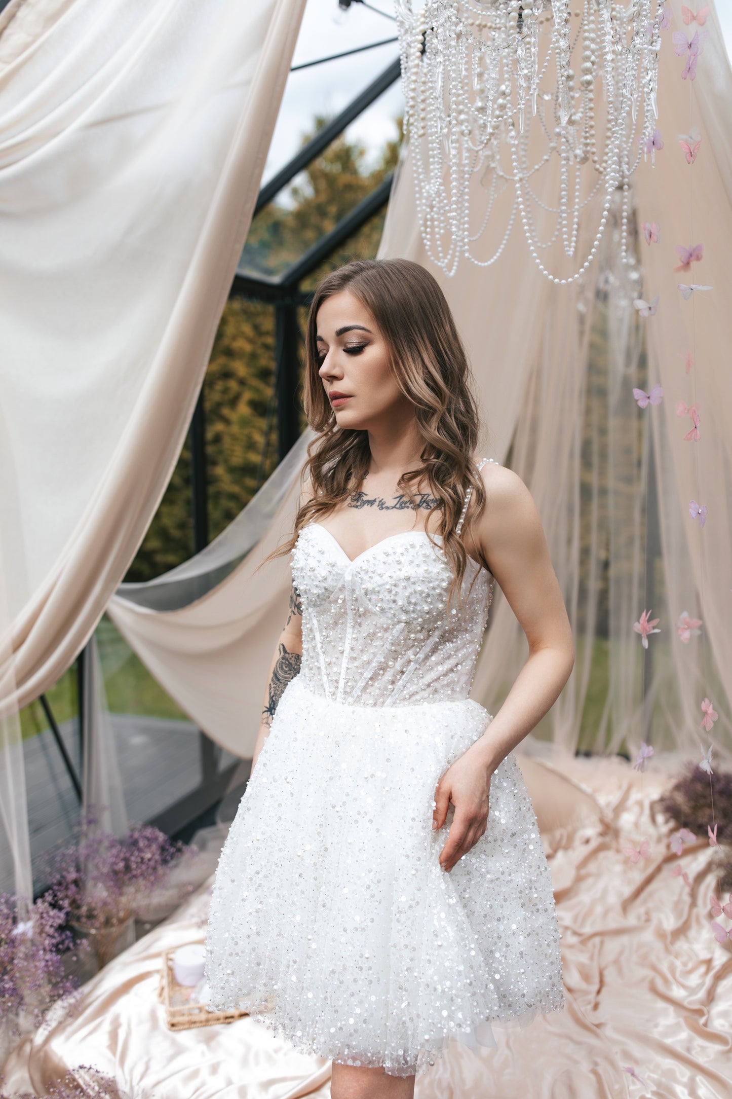 Diamond Dust Mini Gown