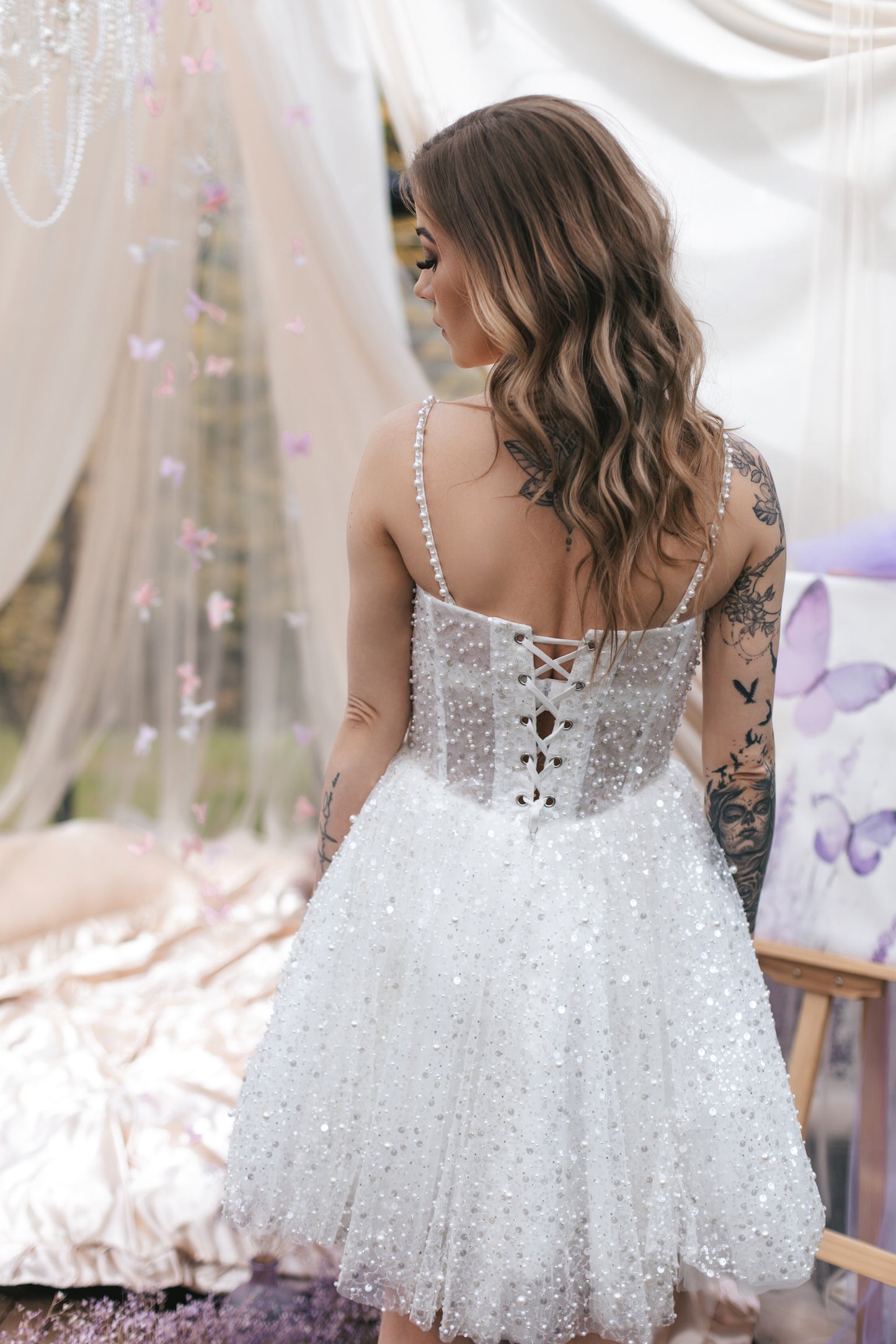 Diamond Dust Mini Gown