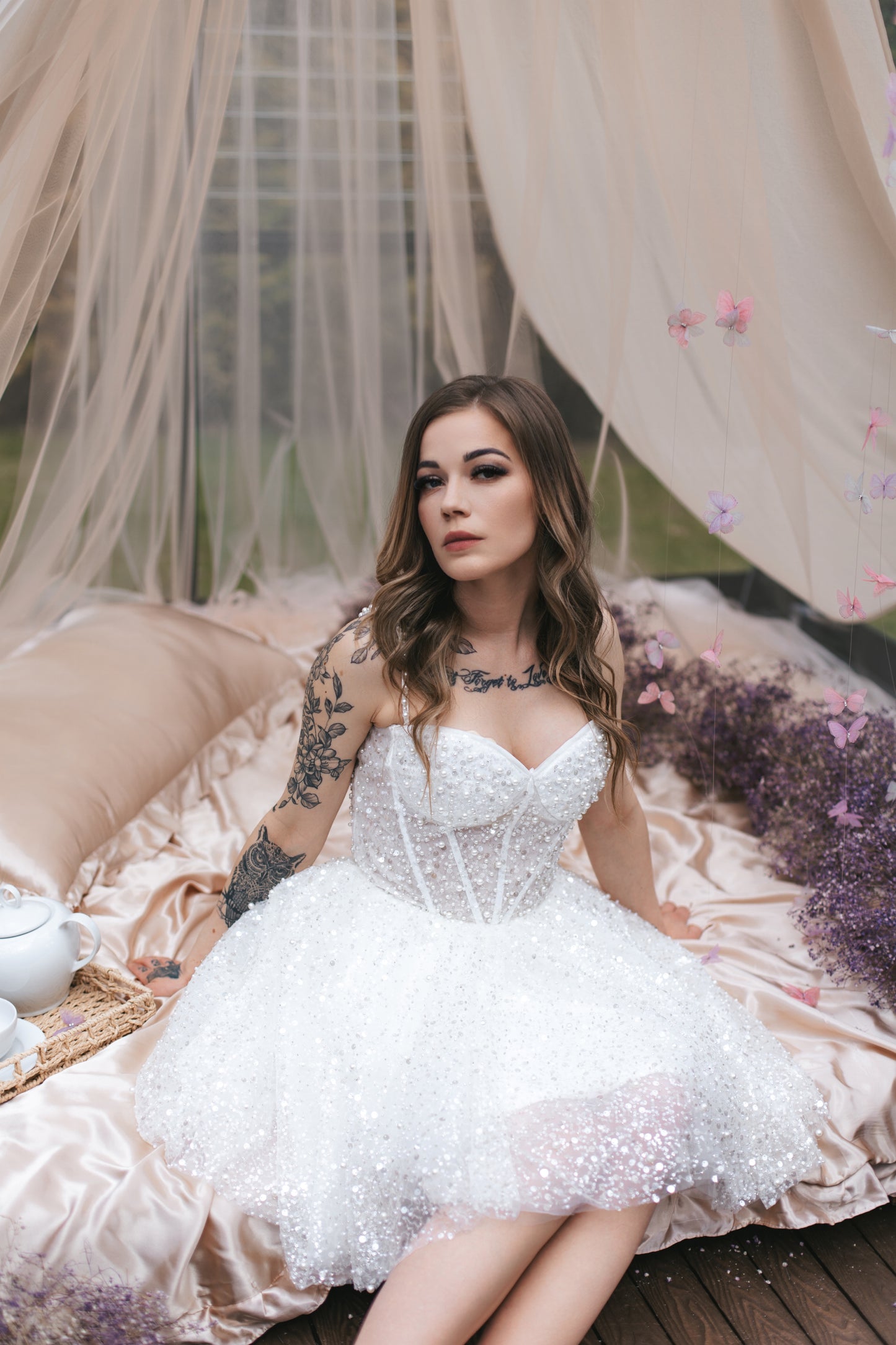 Diamond Dust Mini Gown