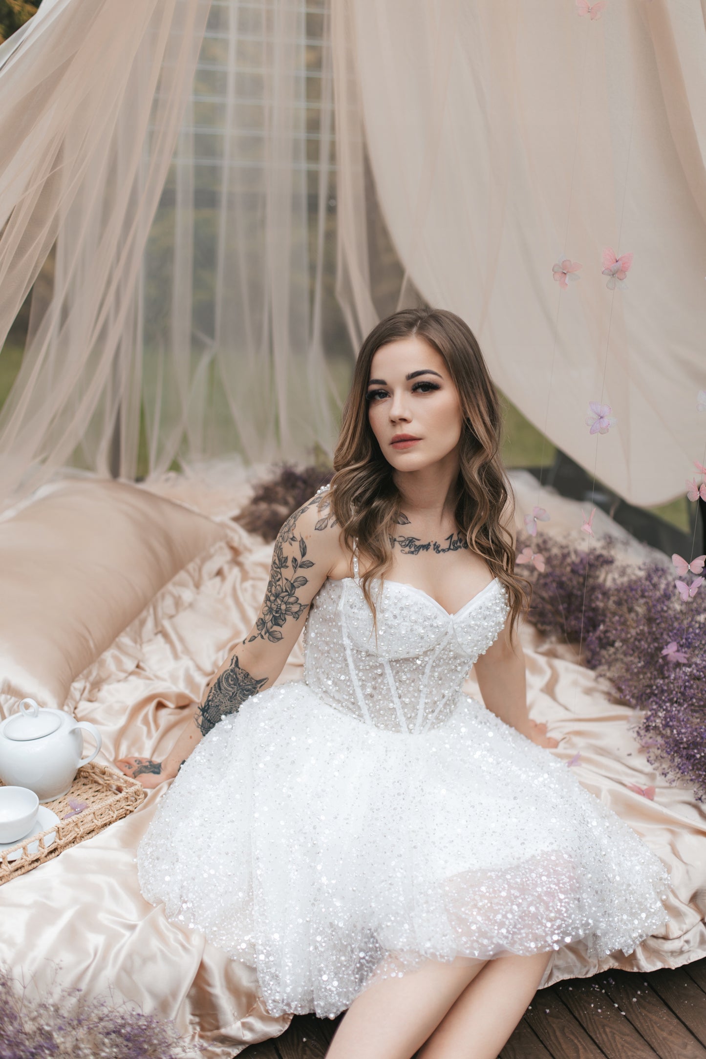 Diamond Dust Mini Gown