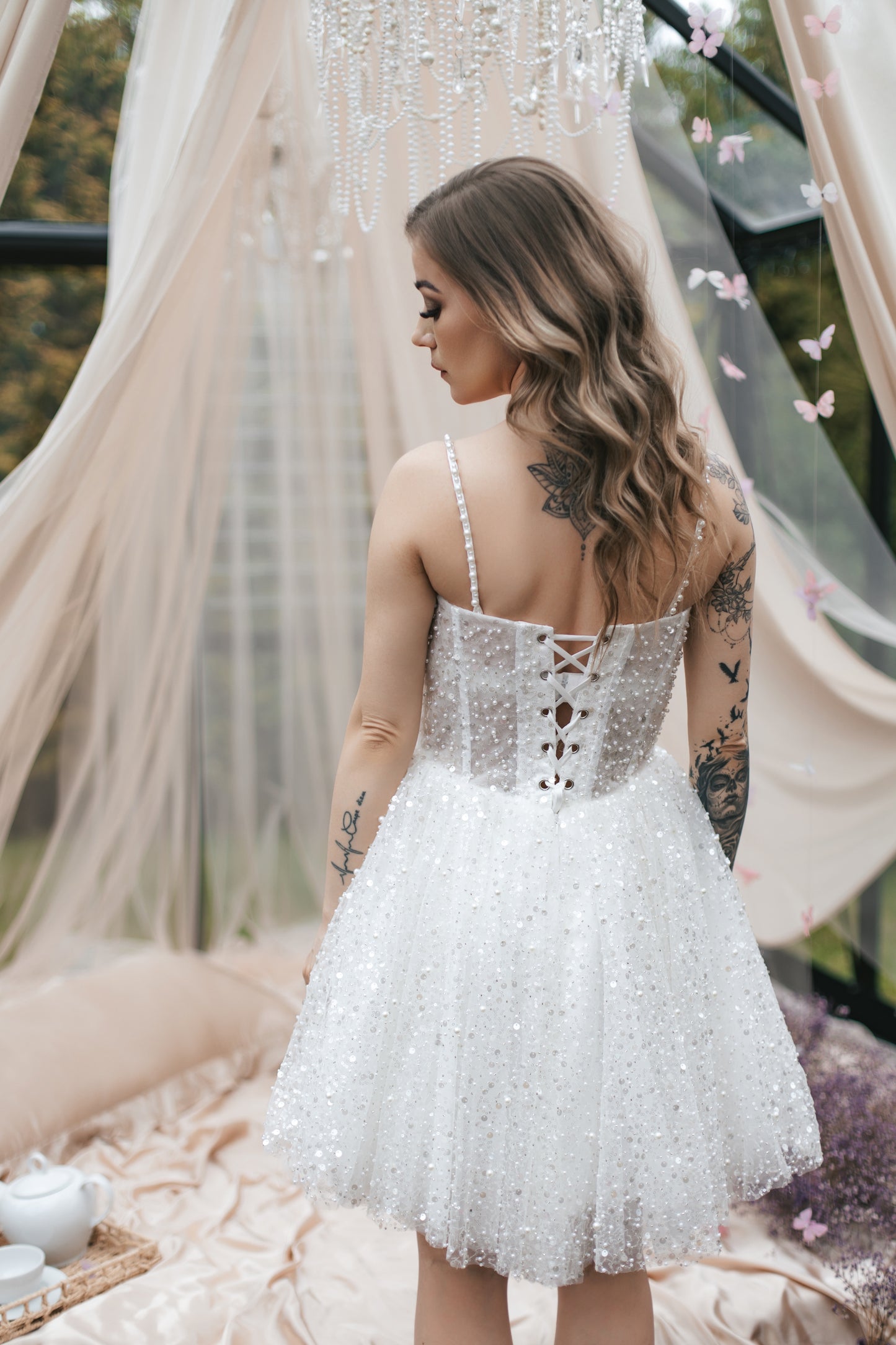 Diamond Dust Mini Gown