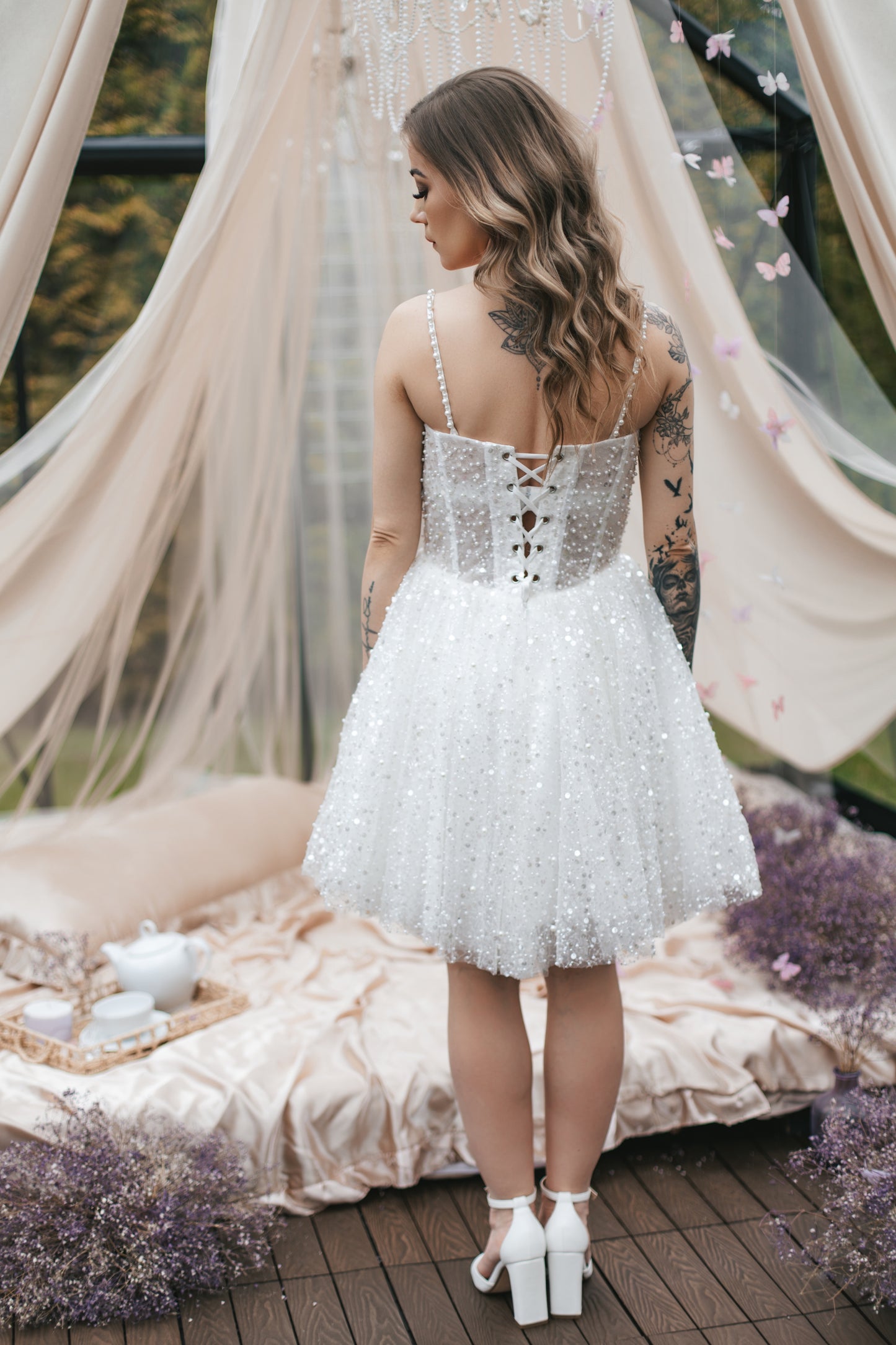 Diamond Dust Mini Gown