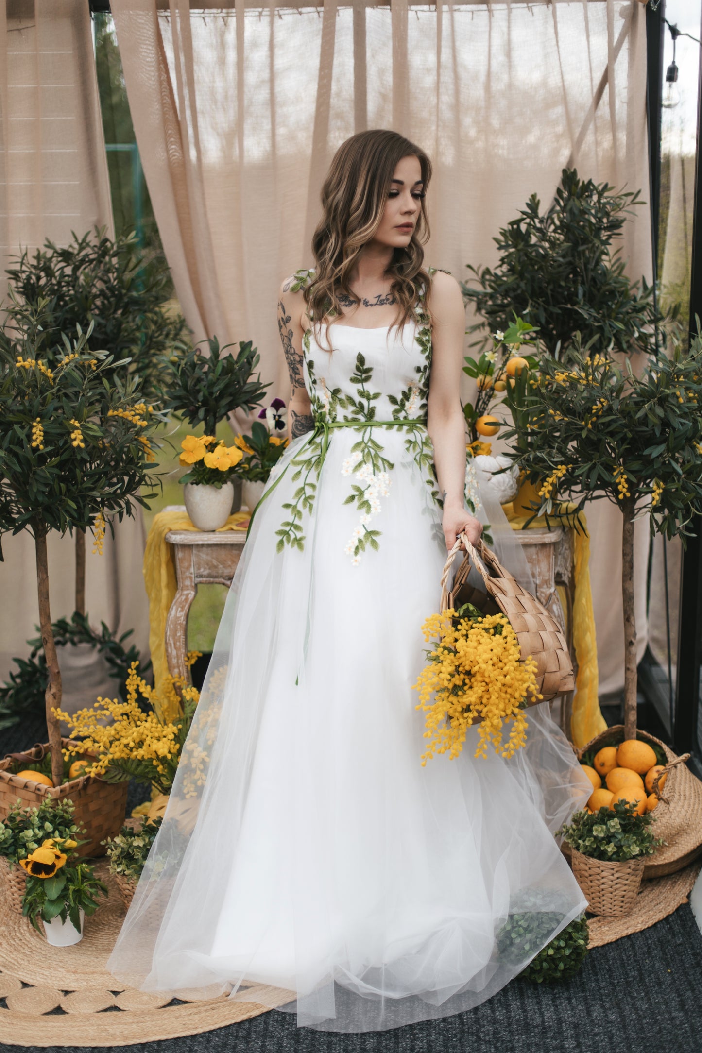 Olive Blossom Gown