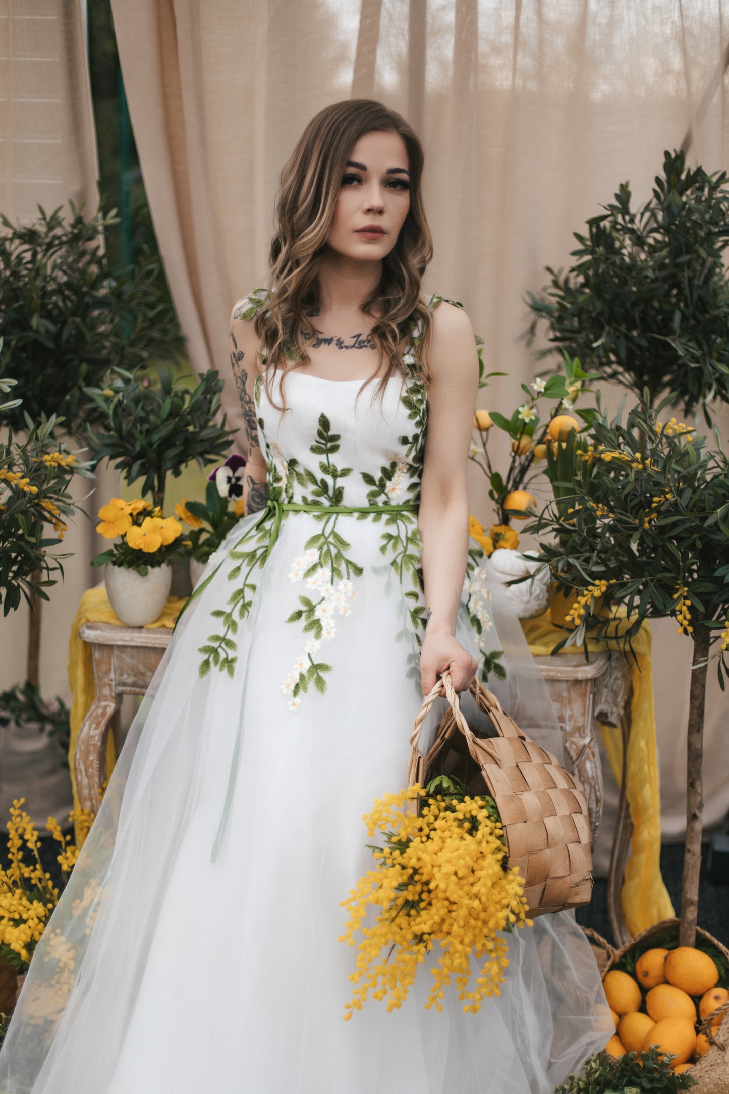 Olive Blossom Gown