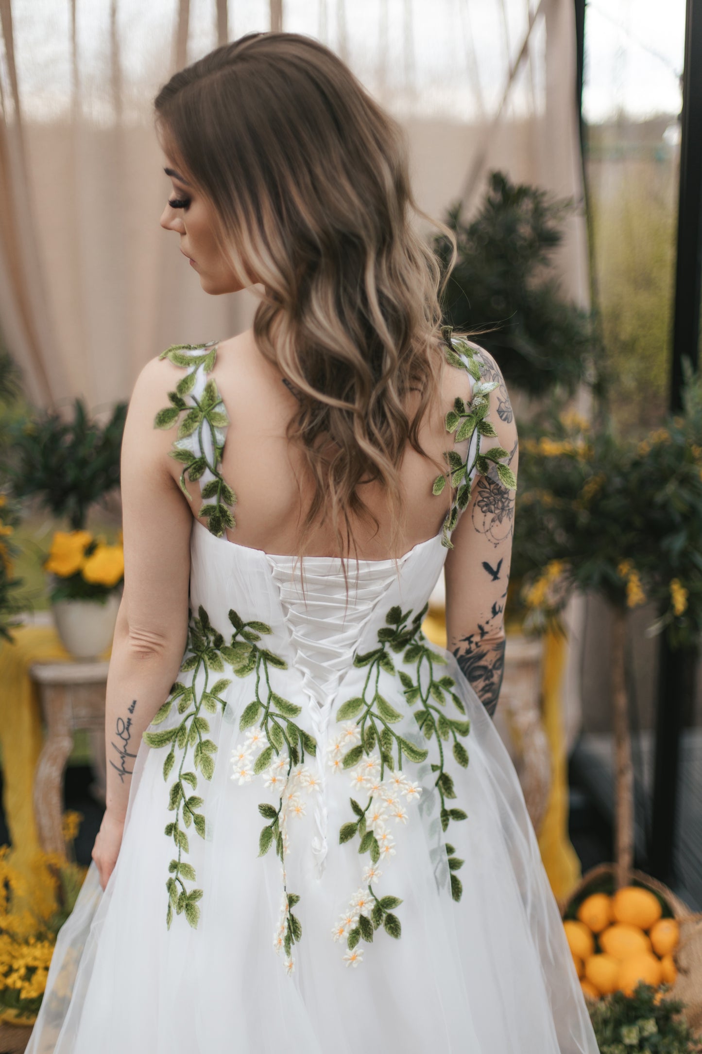 Olive Blossom Gown