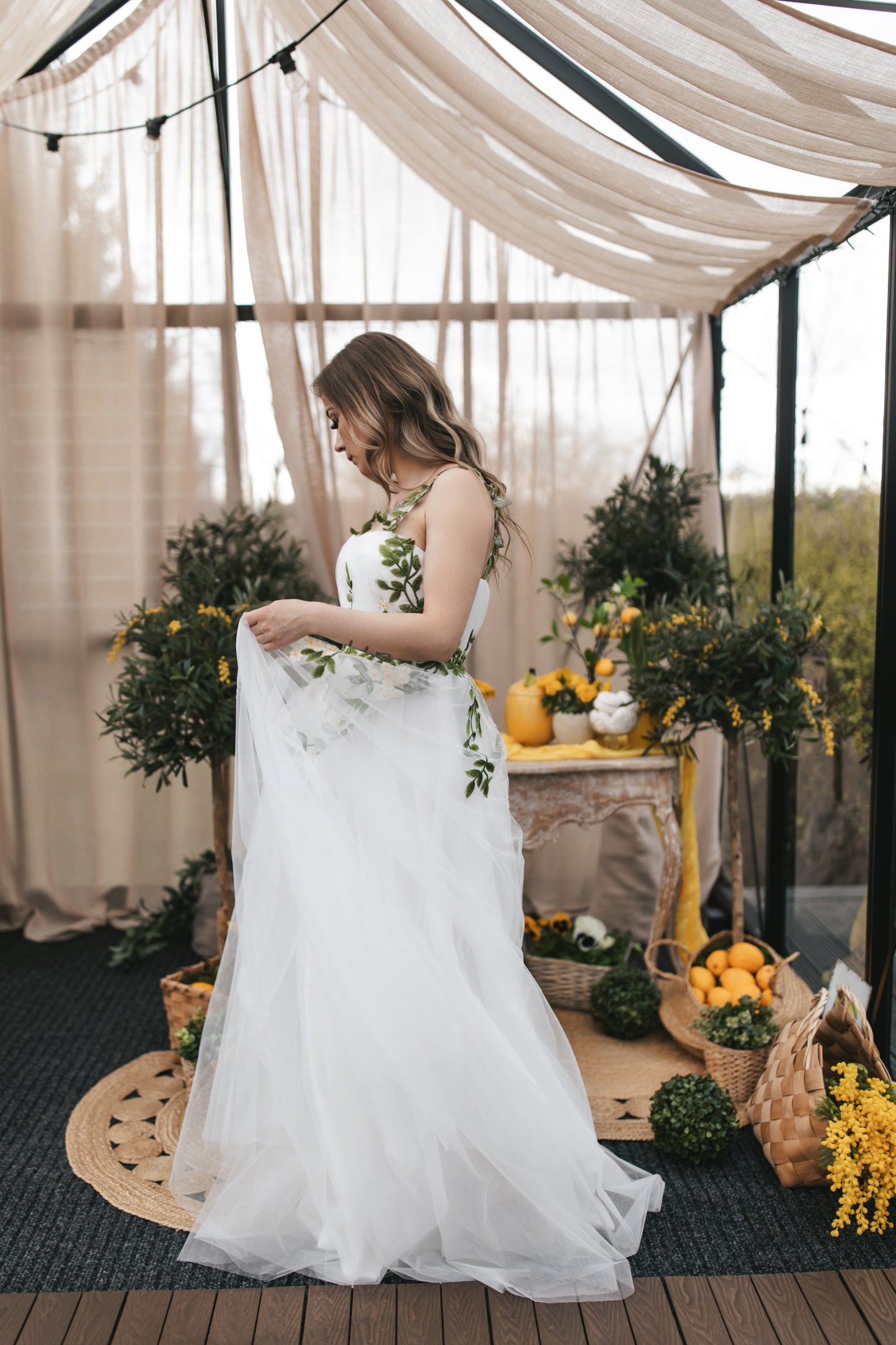 Olive Blossom Gown