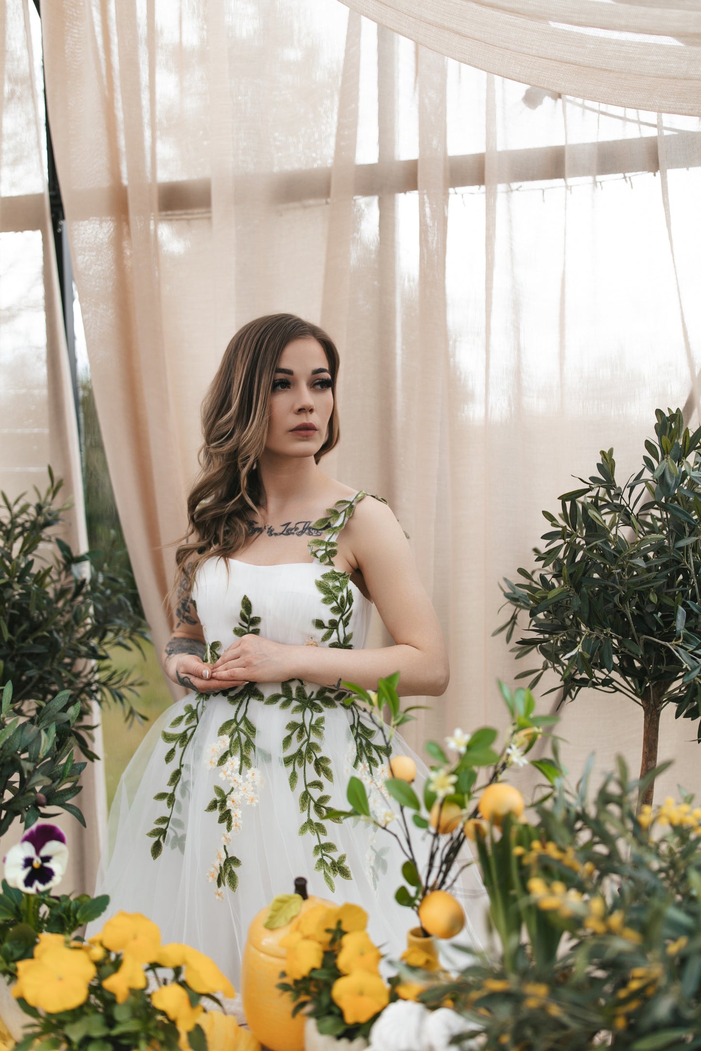 Olive Blossom Gown