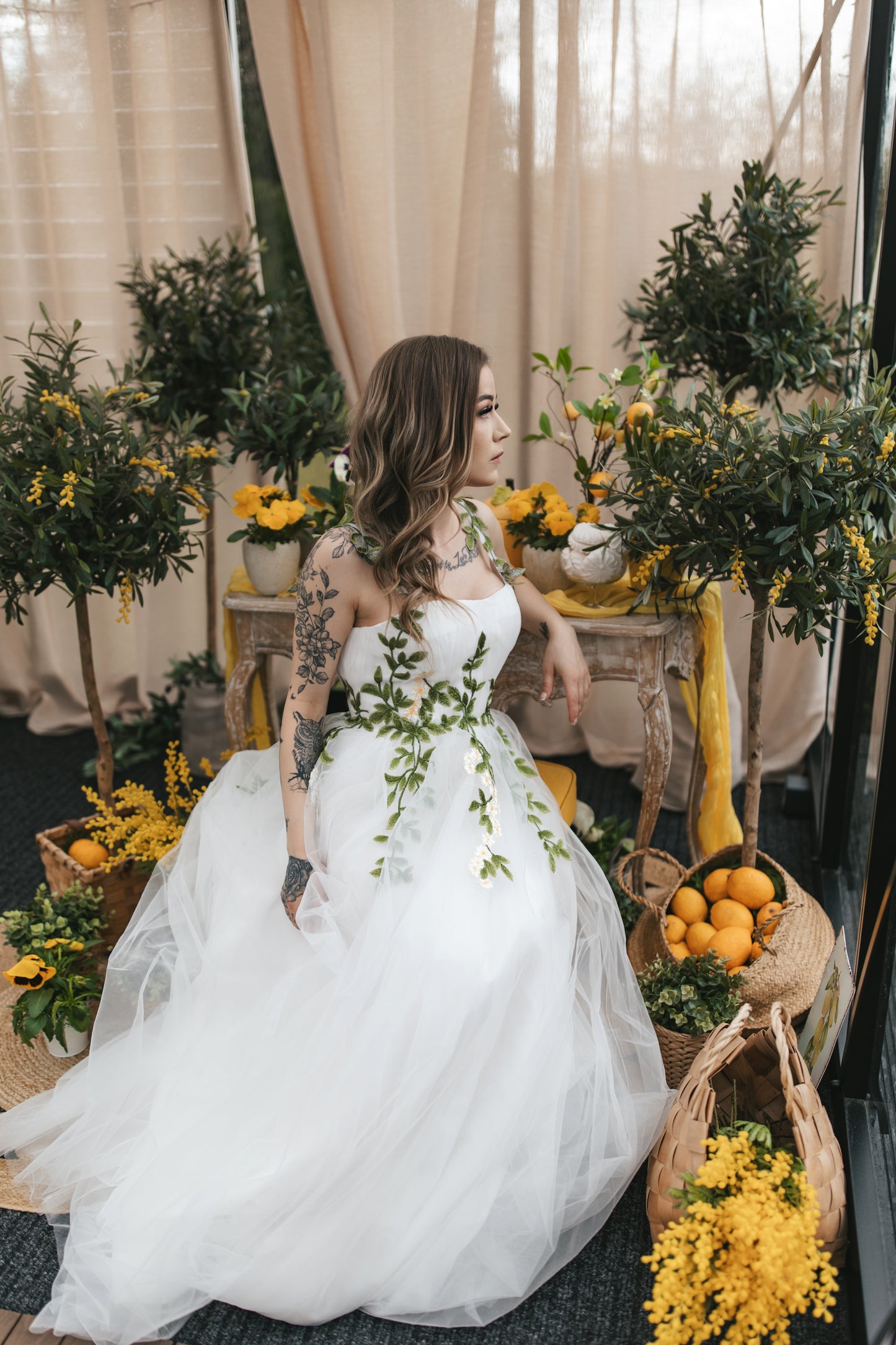 Olive Blossom Gown