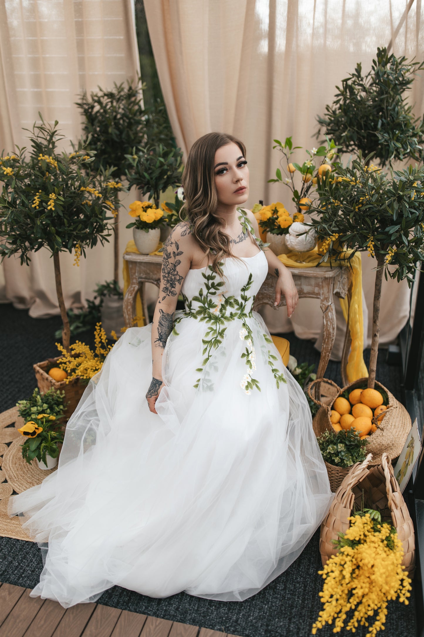 Olive Blossom Gown