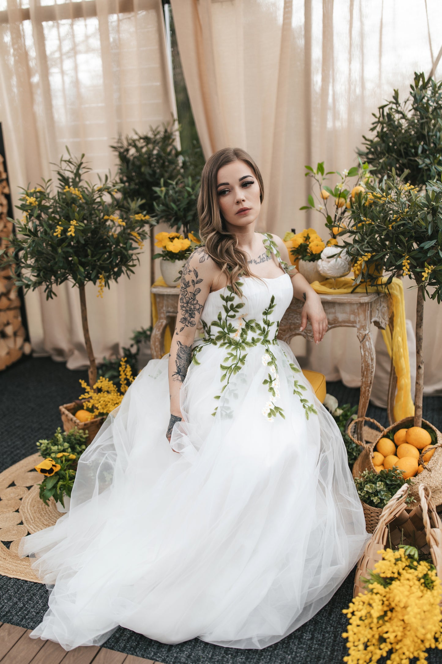 Olive Blossom Gown