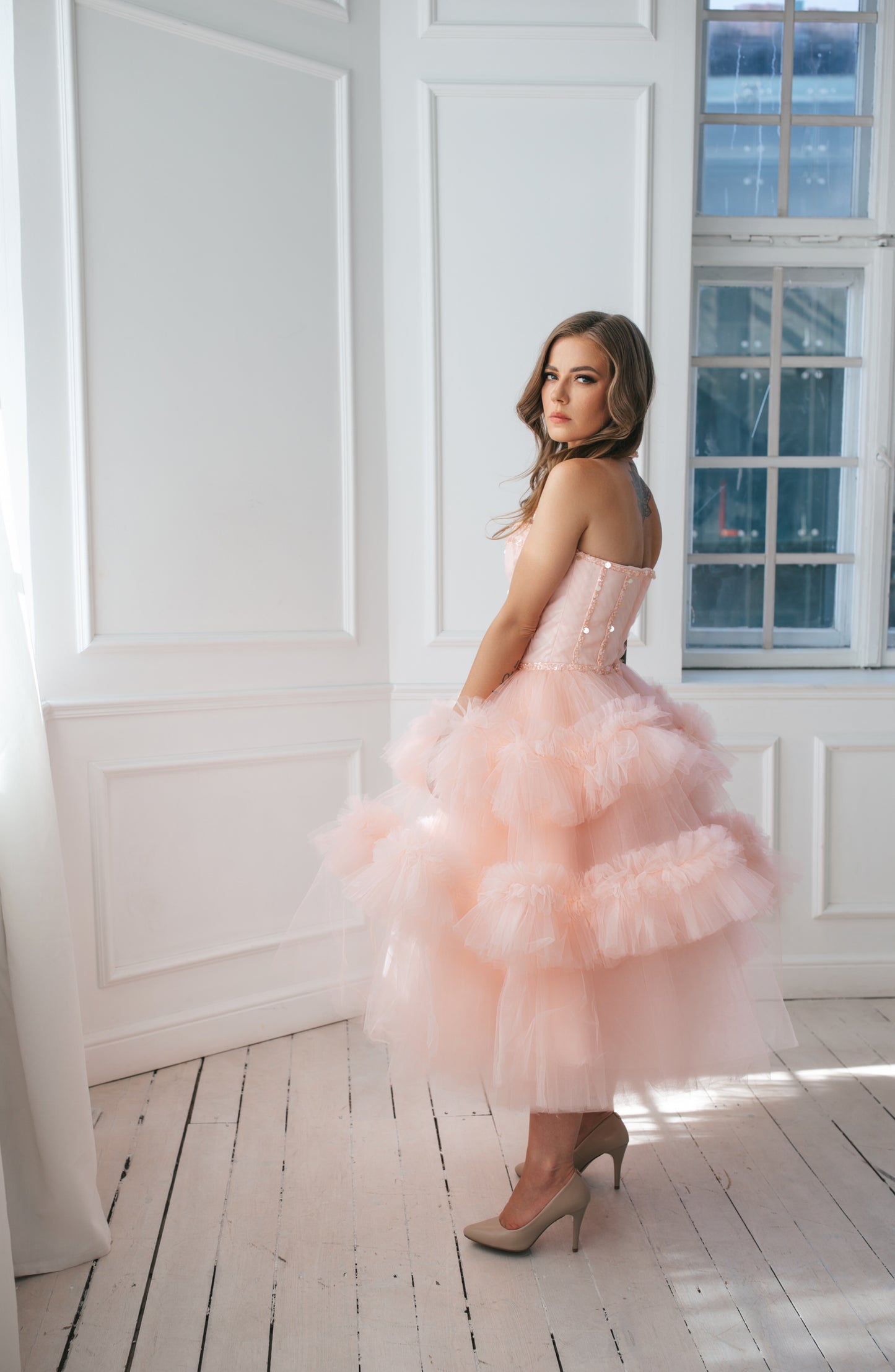 Blush Pink Ballerinas Gown