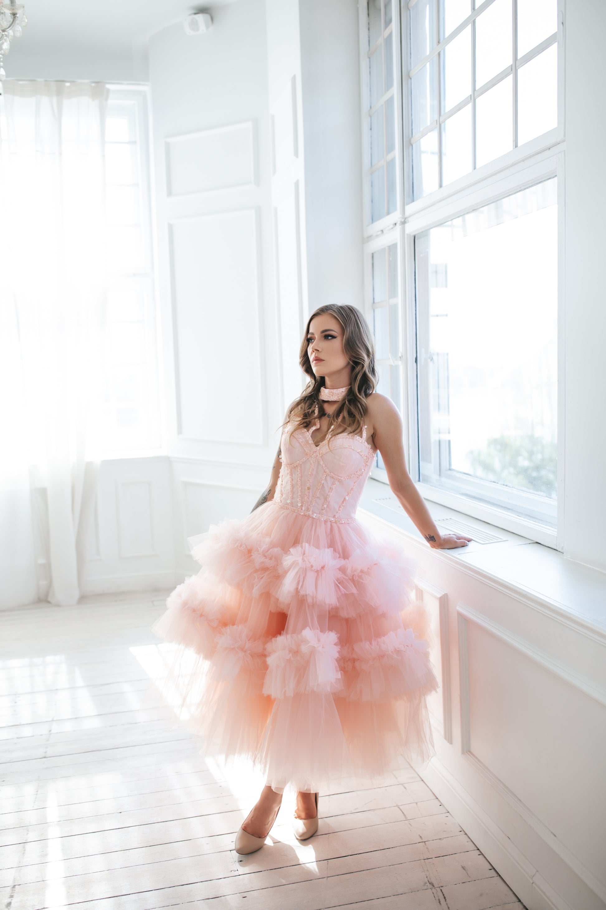 Blush Pink Ballerinas Gown Blush Pink Ballerinas Gown
