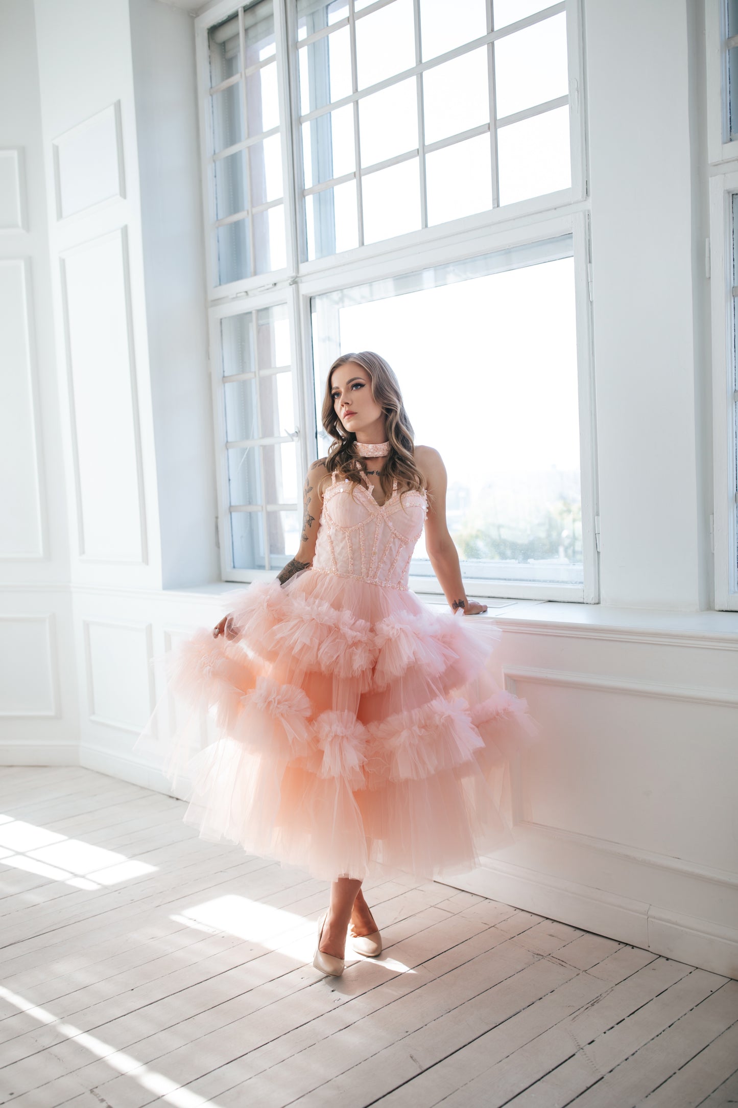 Blush Pink Ballerinas Gown