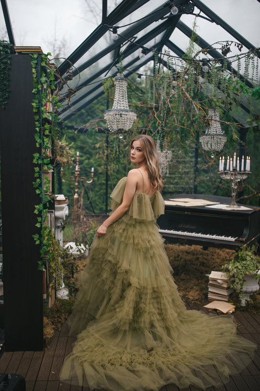 Green Forest Fairy Gown